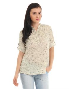 Mumbai Slang Women Cream Kurti