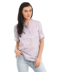 Mumbai Slang Women Purple Kurti