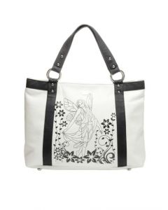 Nyk Women White Orchid Laptop Bag