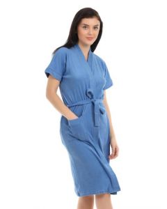 Red Rose Women Blue Bath Robes