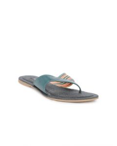 Rocia Women Charcoal & Teal Flats