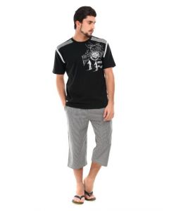 SDL by Sweet Dreams Men Black Pyjama Set