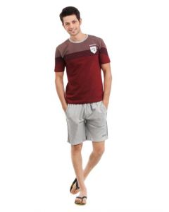 SDL by Sweet Dreams Men Maroon Pyjama Set