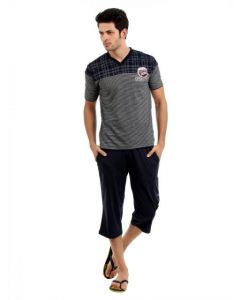 SDL by Sweet Dreams Men Navy Blue Pyjama Set