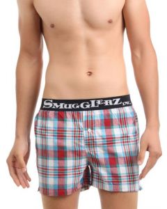 Smugglerz Men Multicolour Check Boxers