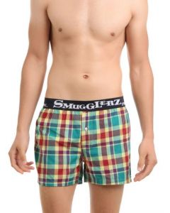 Smugglerz Men Multi coloured Check Boxers