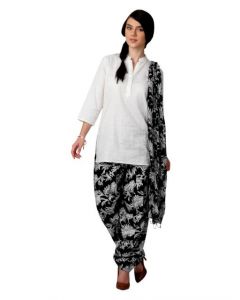 Vishudh Women Black Salwar and Dupatta